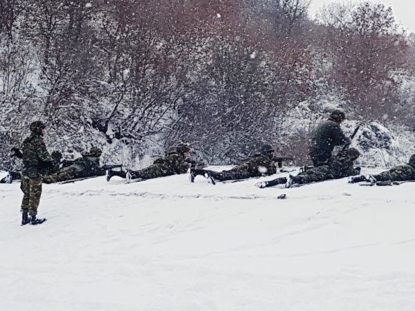 Βγήκαν για βολές οι άνδρες της 50 Μ / Κ ΤΑΞ «ΑΨΟΣ» στον χιονισμένο Έβρο (εικόνες)